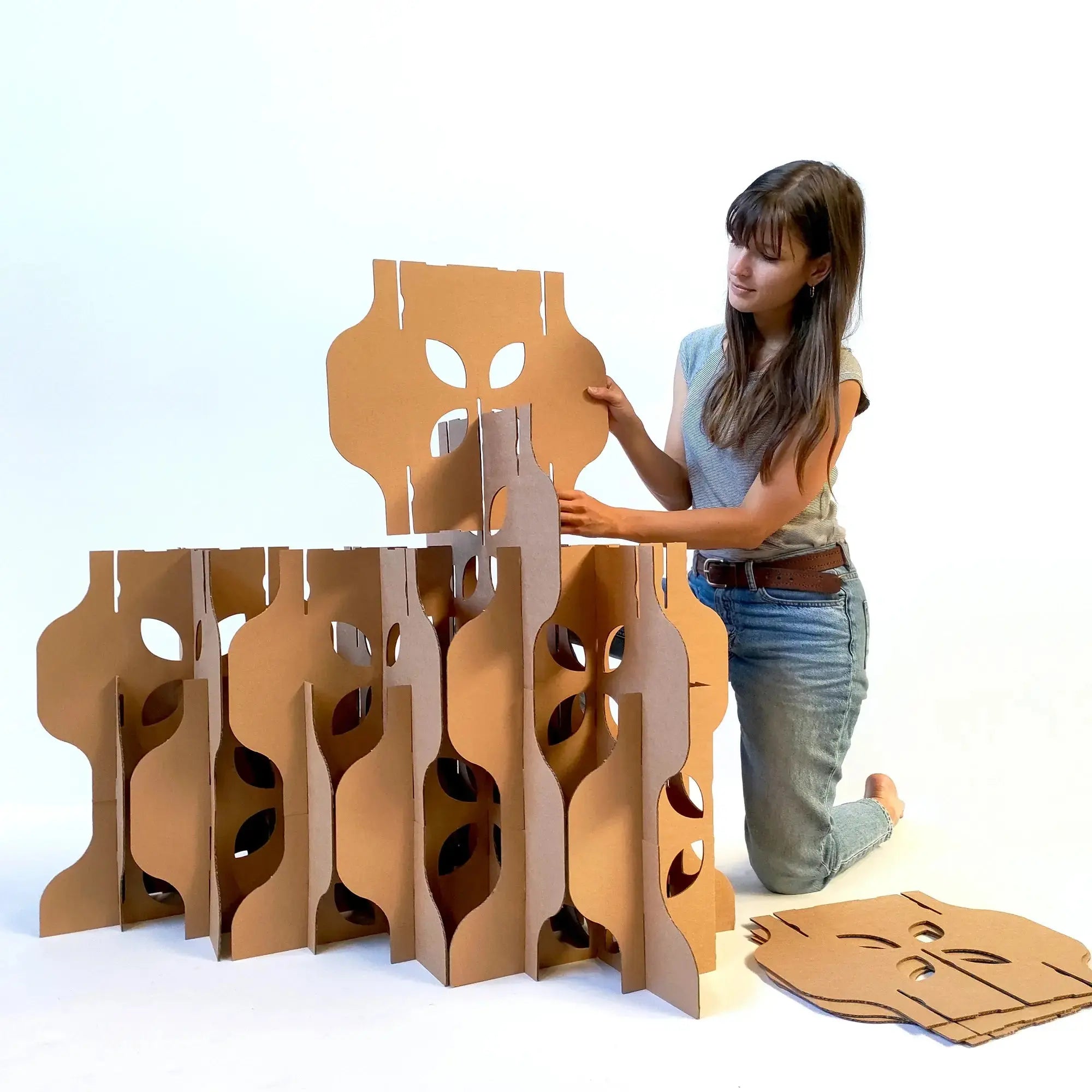 Claustra Écru - pack 48 pièces Studio Carton Brut