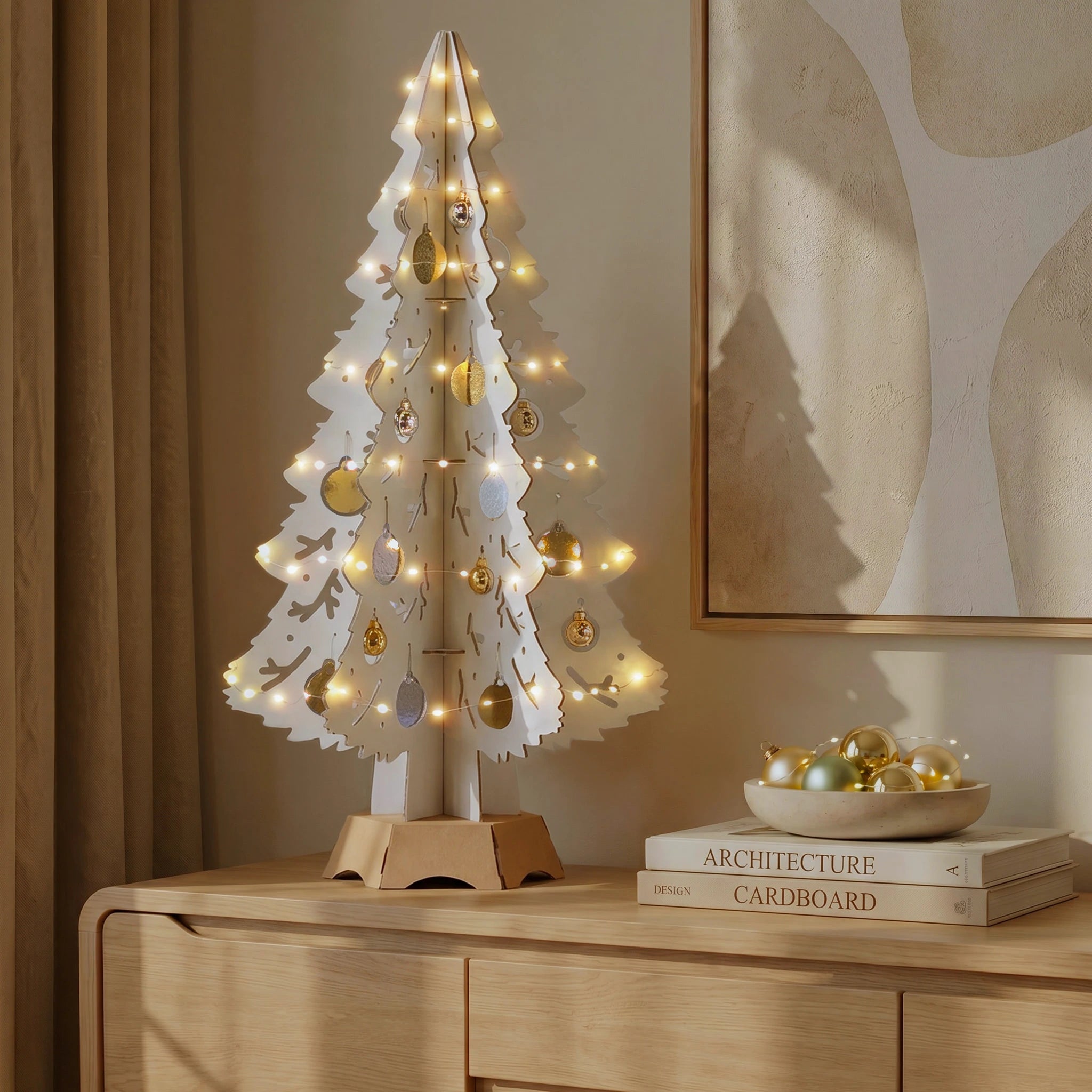 Mon beau Sapin - blanc - 87cm Studio Carton Brut