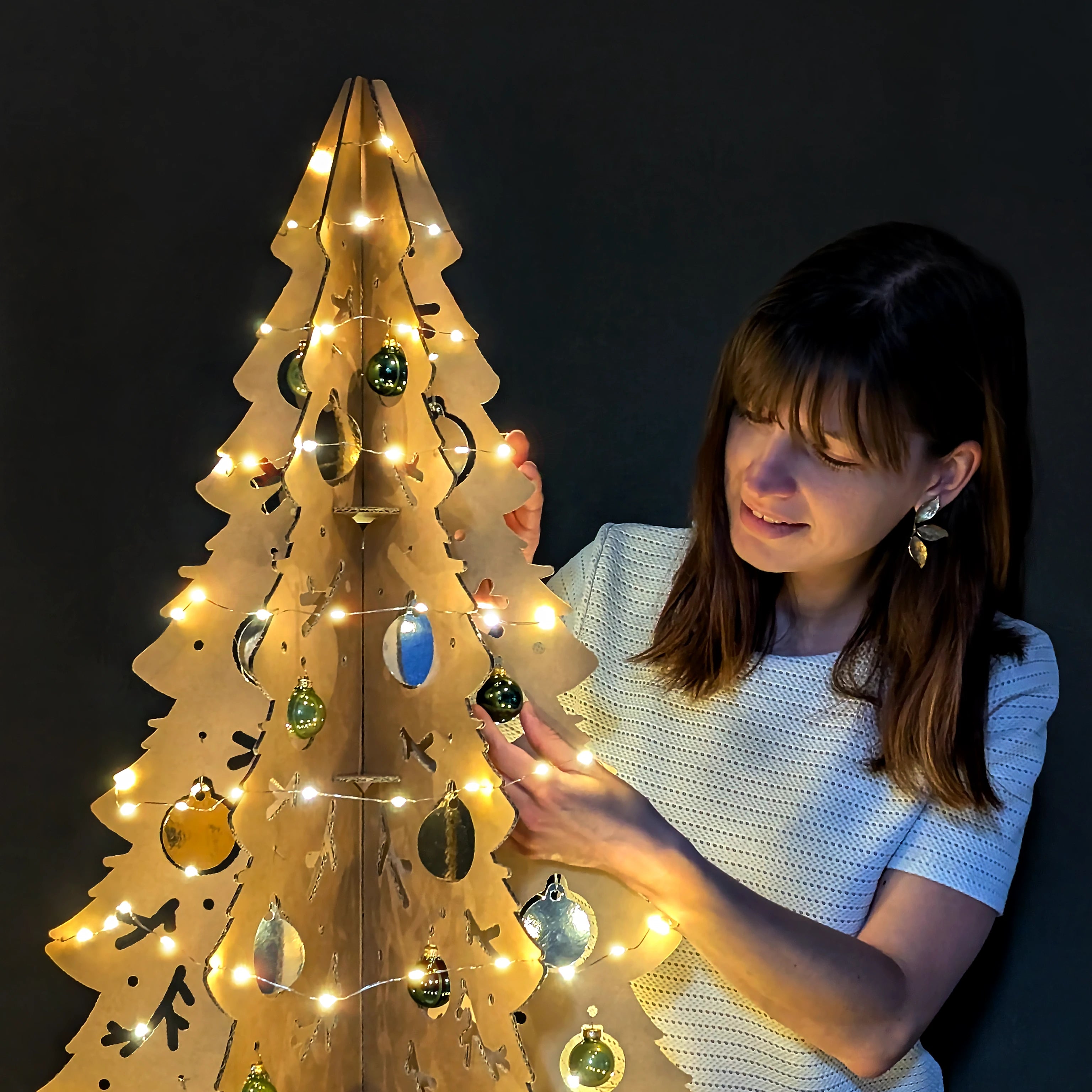 Mon beau Sapin - écru - 87cm Studio Carton Brut