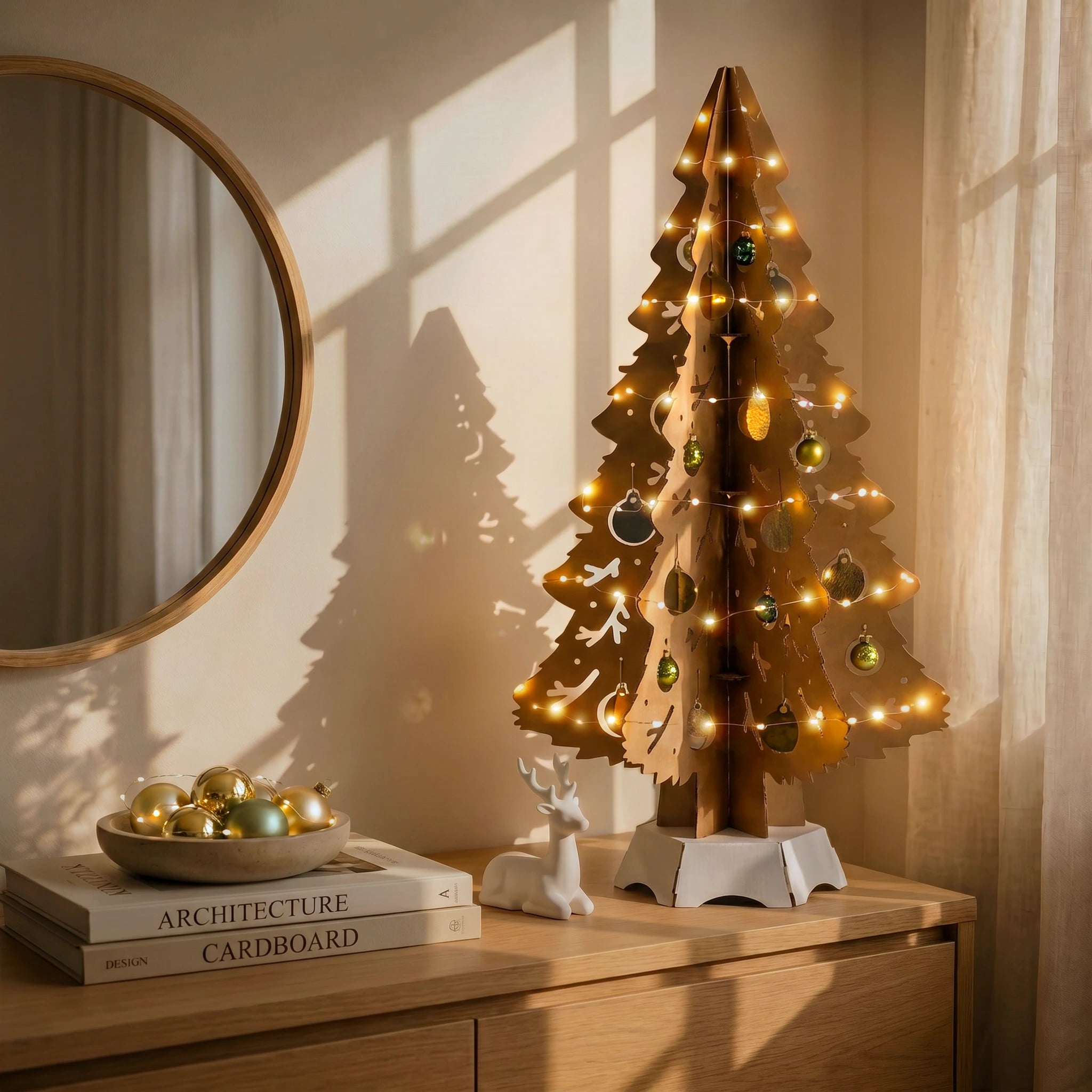 Mon beau Sapin - écru - 87cm Studio Carton Brut