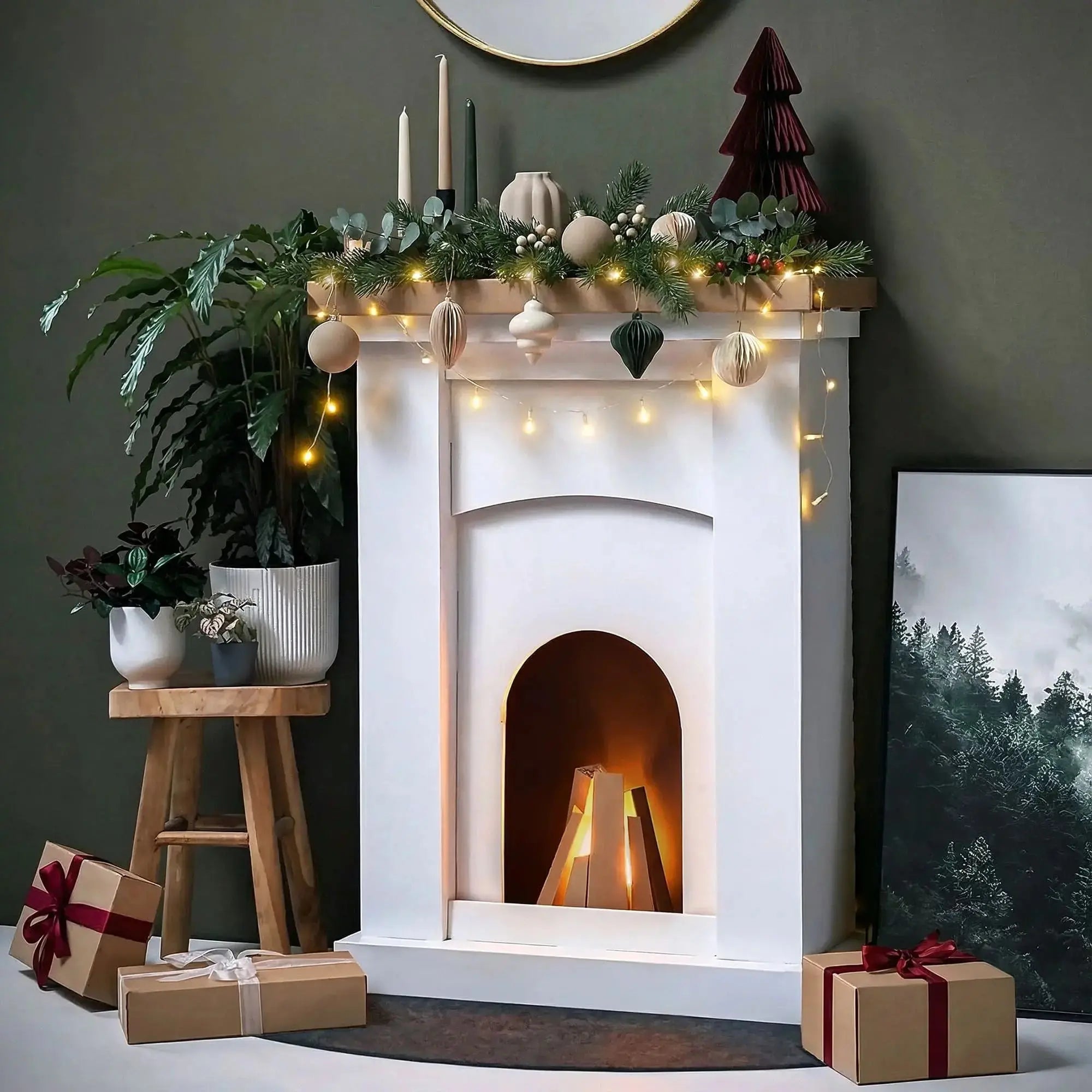Cheminée Décorative Cosy Studio Carton Brut