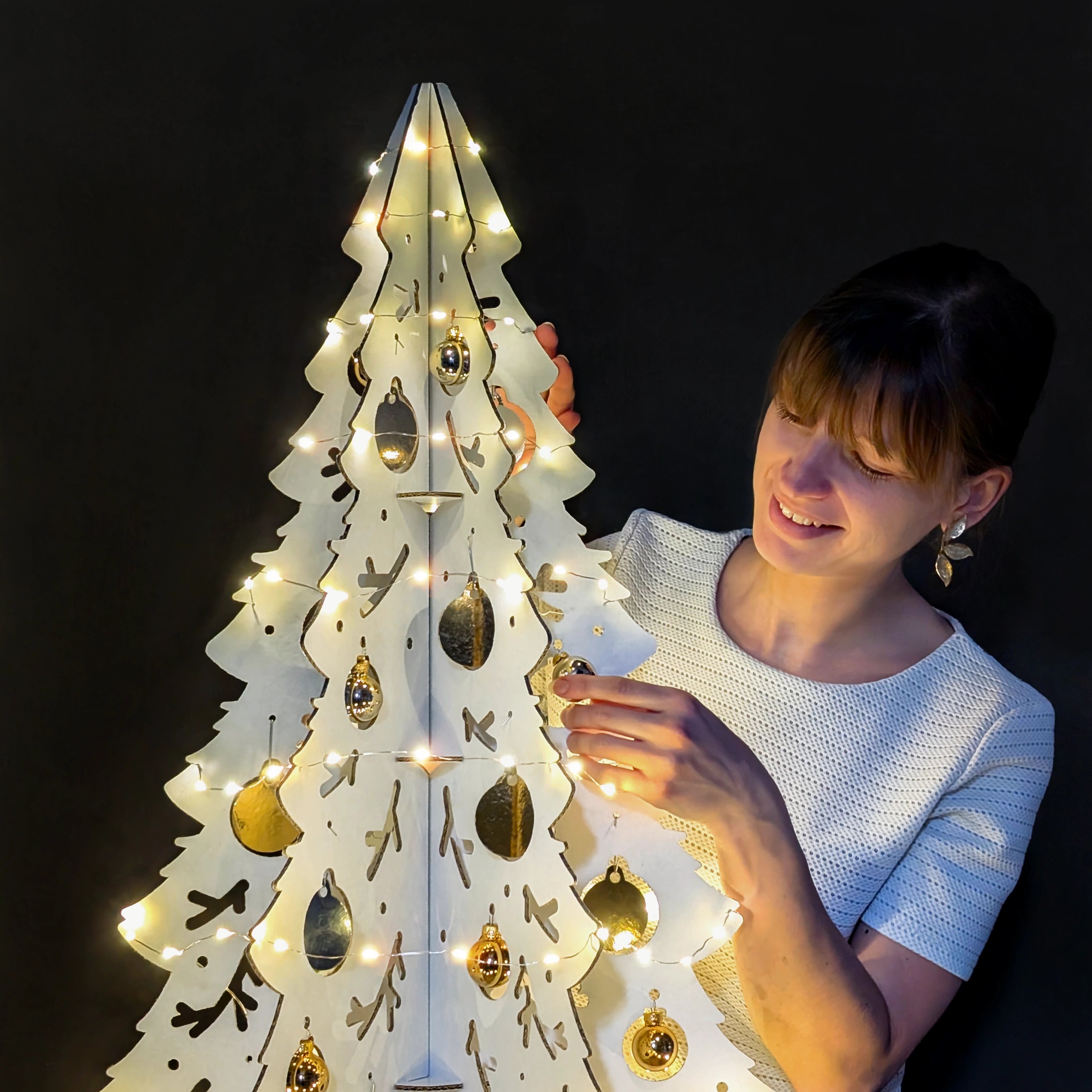 Mon beau Sapin - blanc - 87cm Studio Carton Brut