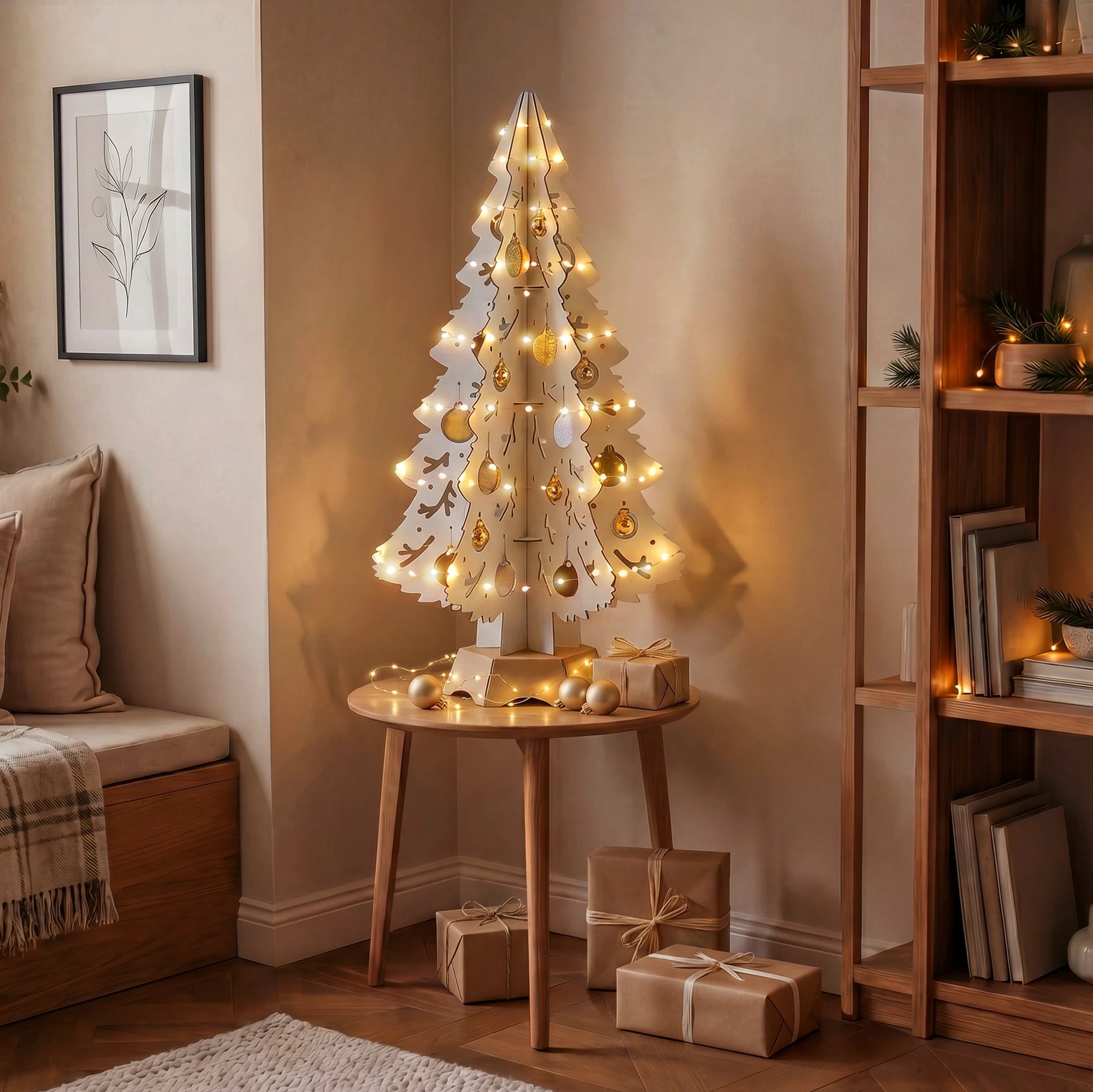 Mon beau Sapin - blanc - 87cm Studio Carton Brut