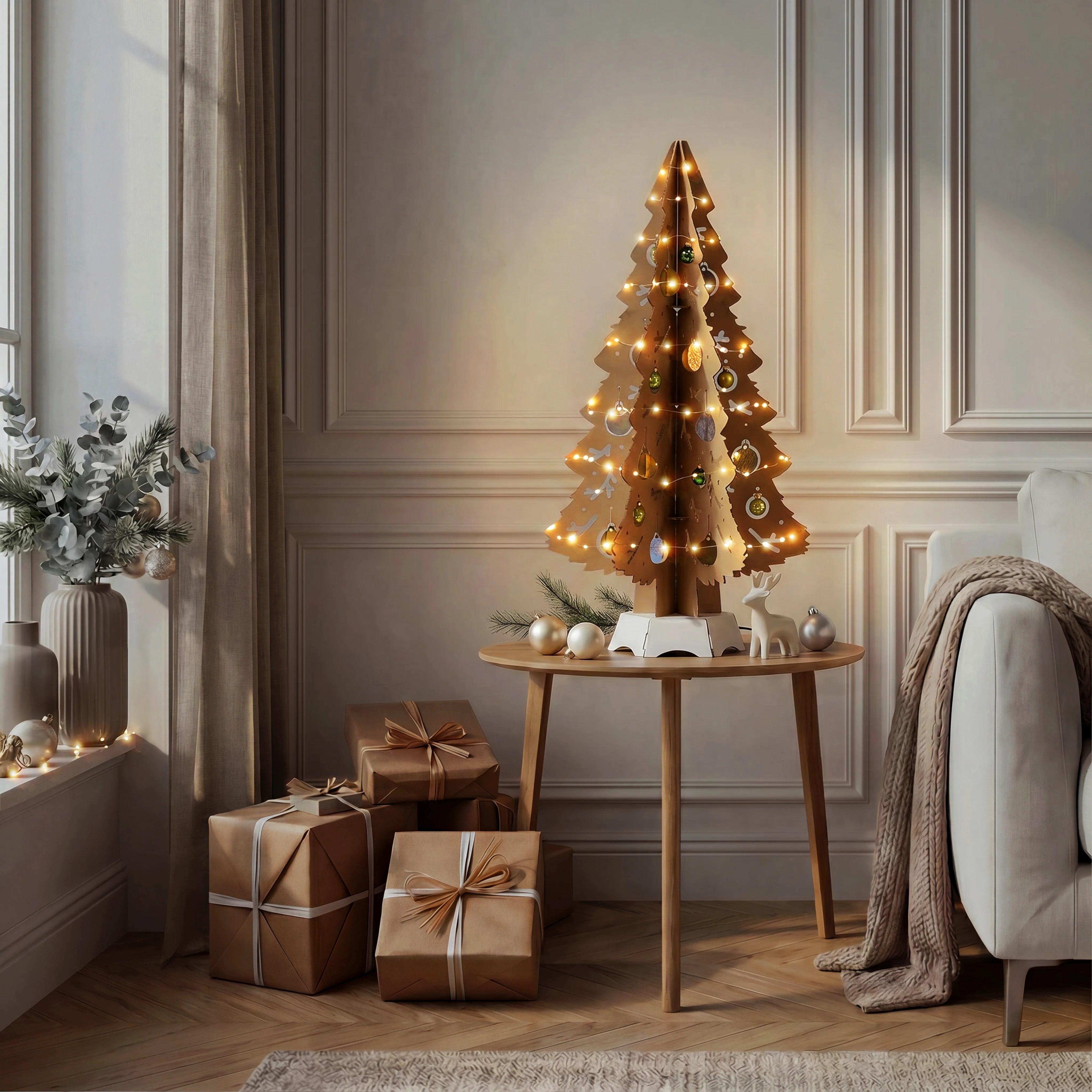 Mon beau Sapin - écru - 87cm Studio Carton Brut